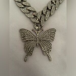 Diamond Butterfly Necklace